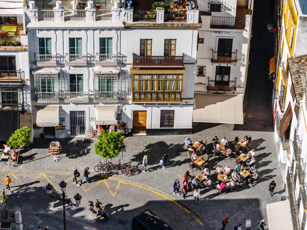 Views over Seville from the Seville Cathedrale