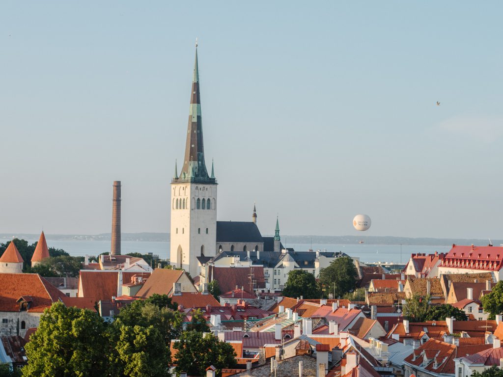 Estonia with baby - our 3 days road trip itinerary view over Tallinn old city