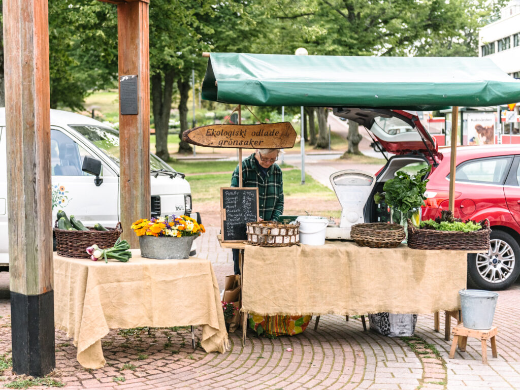 market day Åland Mariehamn